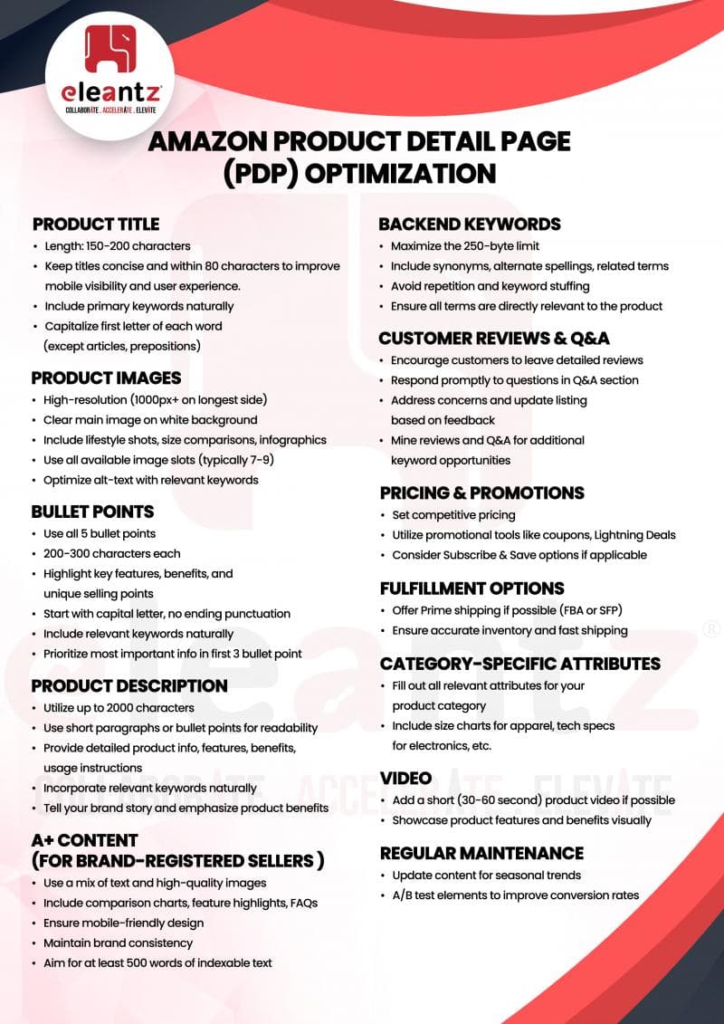 Boost your Amazon sales with perfectly optimized product detail pages (PDPs)